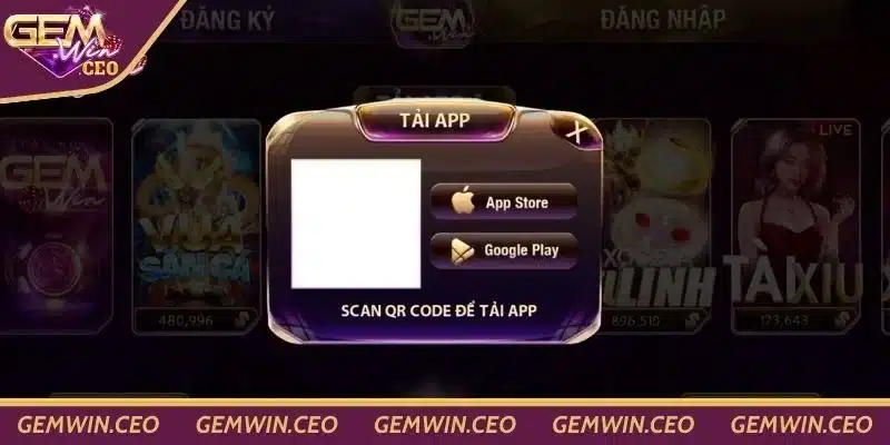 Tải app Gemwin cho thiết bị có cấu hình Android